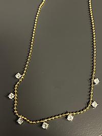 Çelik Taşlı Kolye