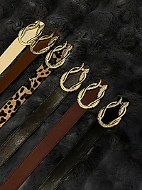 Gold Tokalı deri kemer