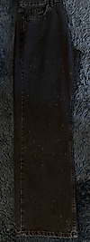 siyah taşlı jean