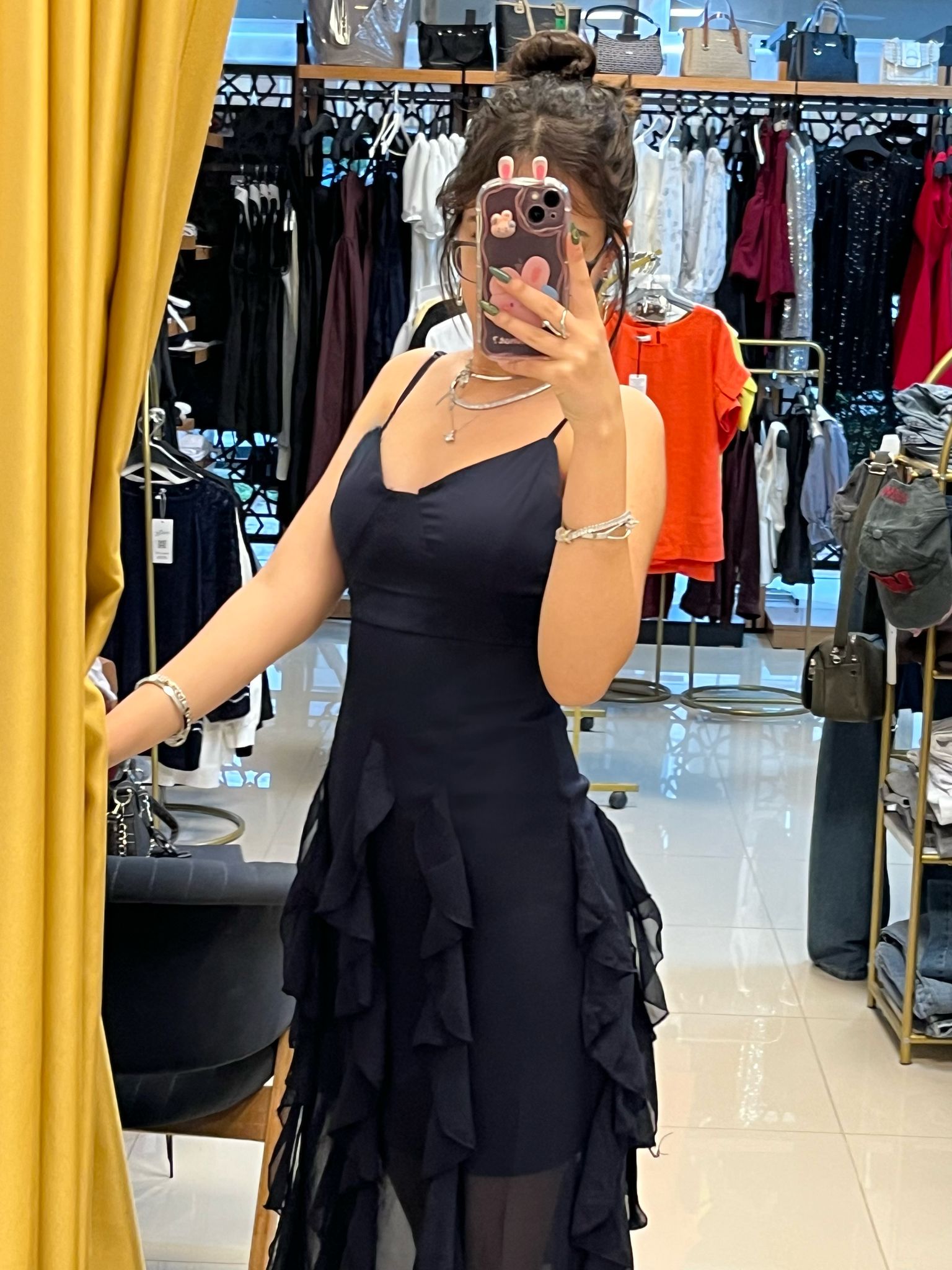 Fırfır Detaylı Elbise