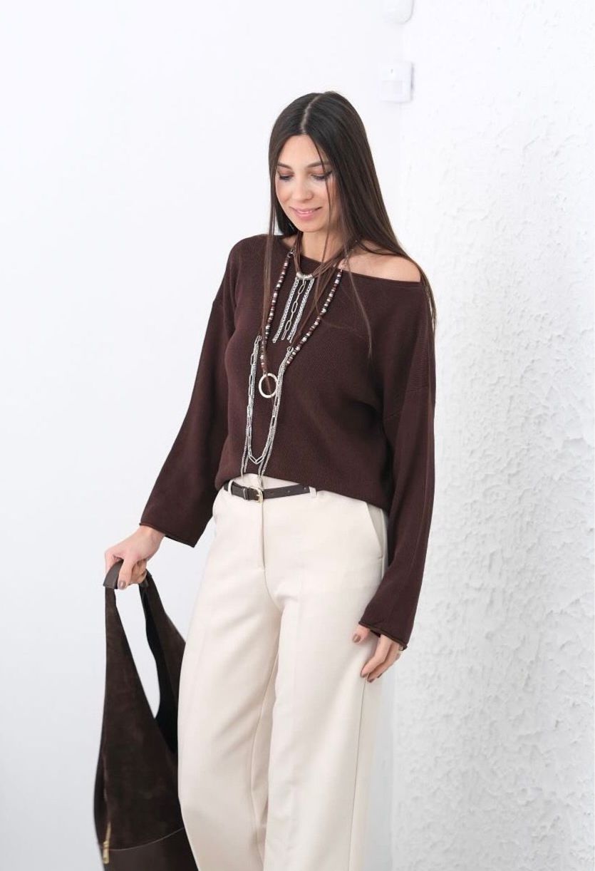 ZR. kayık yaka triko